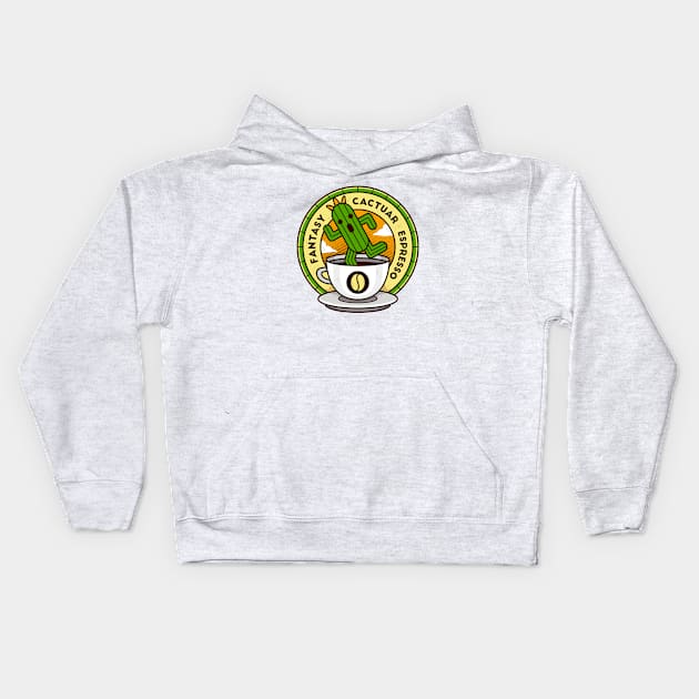 Cactuar Espresso Coffee Kids Hoodie by logozaste